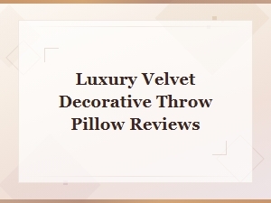 Top Luxury Velvet Decorative Throw Pillow Reviews for Your Home